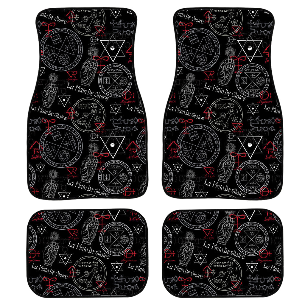 Hand Of Glory Black Magic Witch Print Front And Back Car Floor Mats/ Front Car Mat
