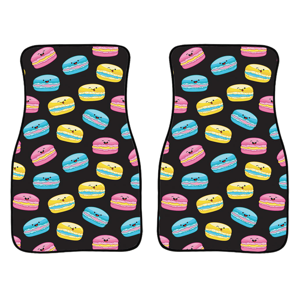 Happy Macarons Pattern Print Front And Back Car Floor Mats/ Front Car Mat
