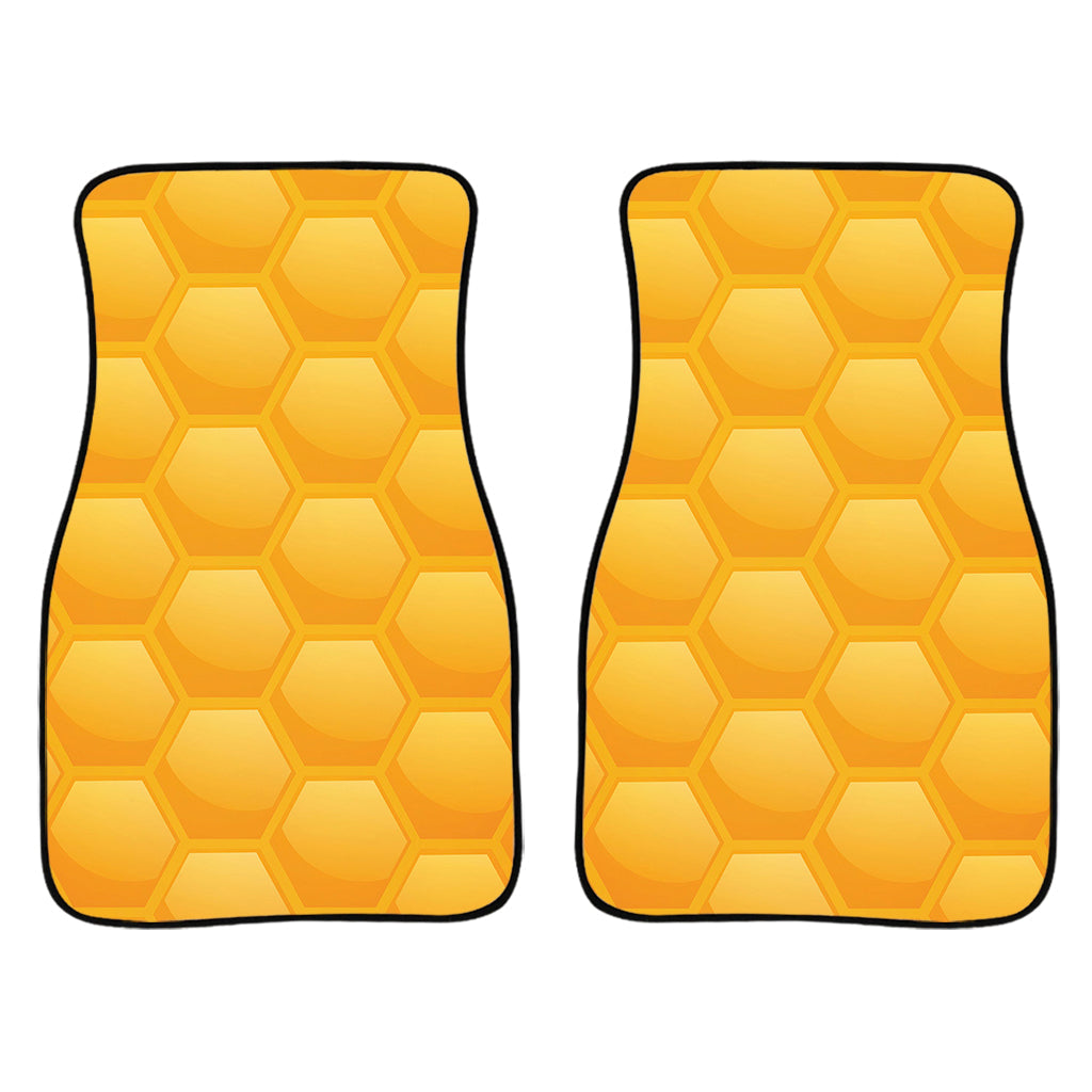 Honeycomb Pattern Print Front And Back Car Floor Mats/ Front Car Mat
