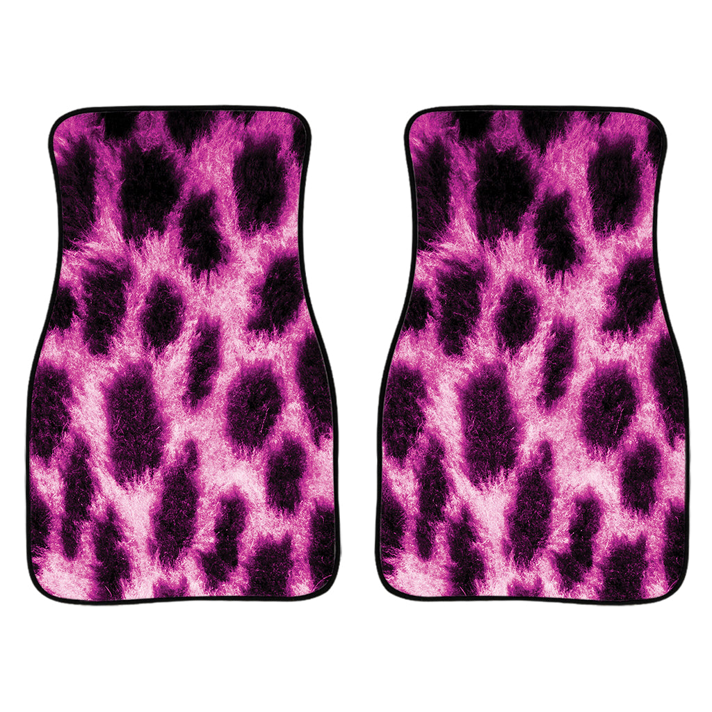 Hot Purple And Black Cheetah Print Front And Back Car Floor Mats/ Front Car Mat