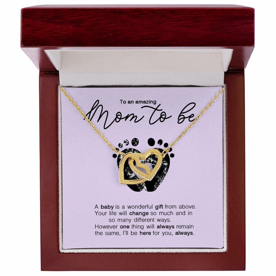 To My Amazing Mom To Be Necklace/ Gift For Expecting Mom/ Baby Shower Gift/ Gift For Pregnant Mom/ Pregnancy Gift