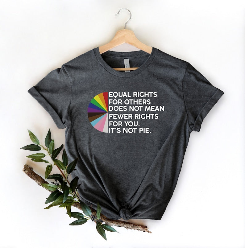 Rainbow Shirt/ Gift For Gay/ GLBT Shirts/Equal Rights For Others Does Not Mean Fewer Rights For You