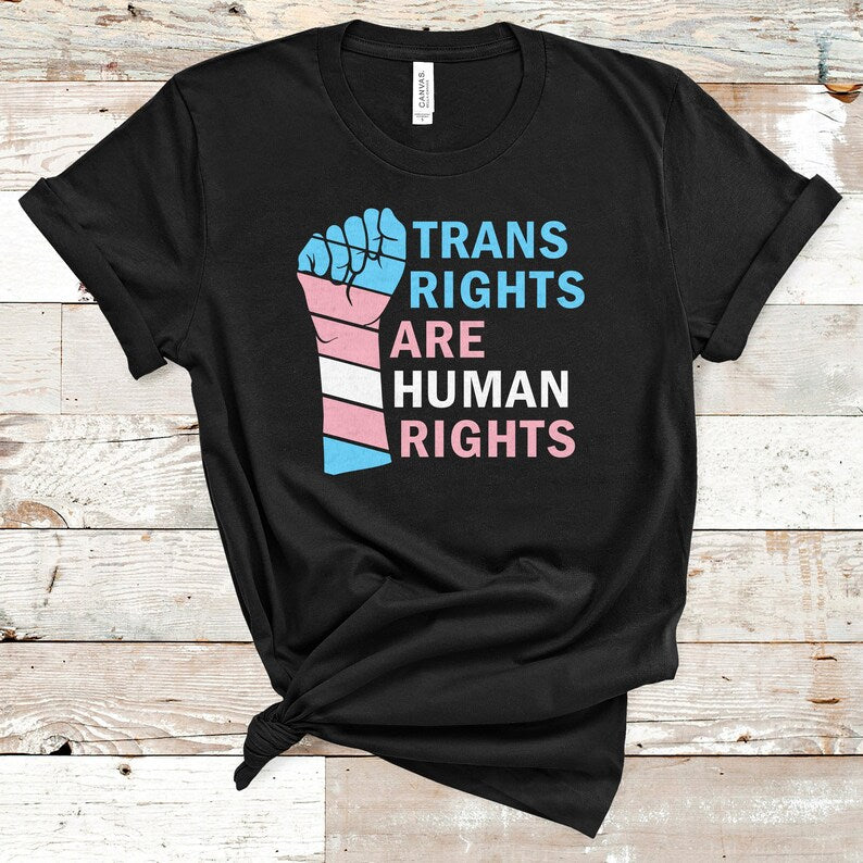 Gift For Lesbian/  LGBT Gift/ Transgender Shirt/ Black Trans T Shirt/ Transgender Clothing