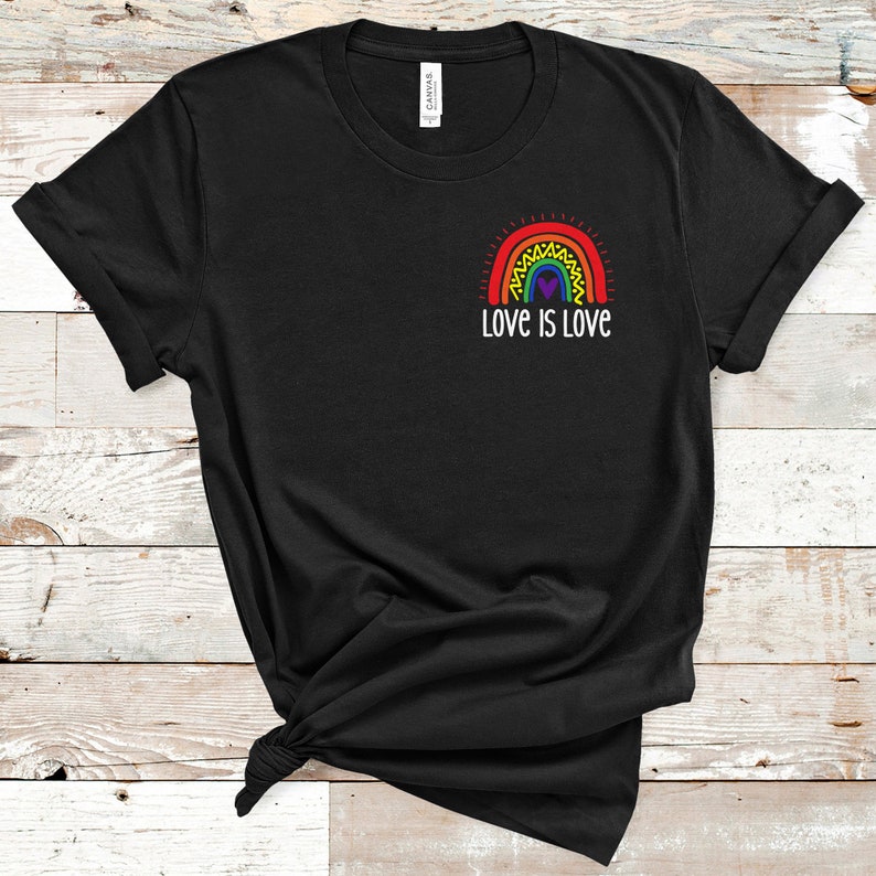 Gay Pride LGBTQ Shirt/ Rainbow Love Is Love Shirt/  Pride Shirt/ Trans T Shirt/ LGBT Gay Shirt