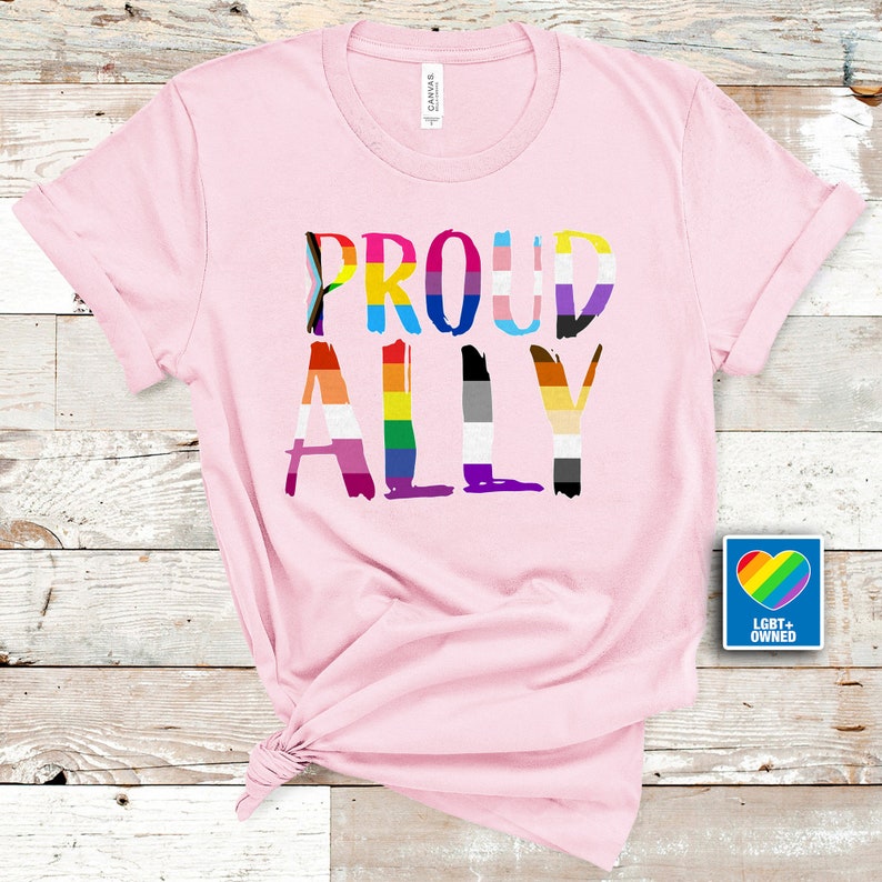 Ally T Shirt/ Pride Ally/ Gay Pride LGBTQ Shirt/ Pride Shirt/ Trans T Shirt/ LGBT Shirt/ LGBTQIA2S+