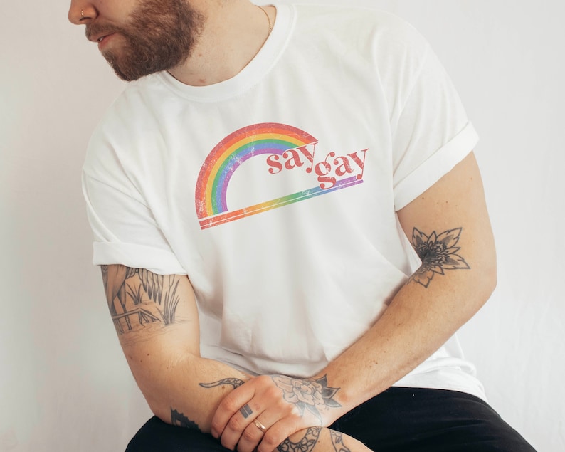 Say Gay Tshirt/ Ally Shirt/ LGBTQ/ Trans Youth/ Pride T Shirt/ Pride Shirt/ Do Say Gay