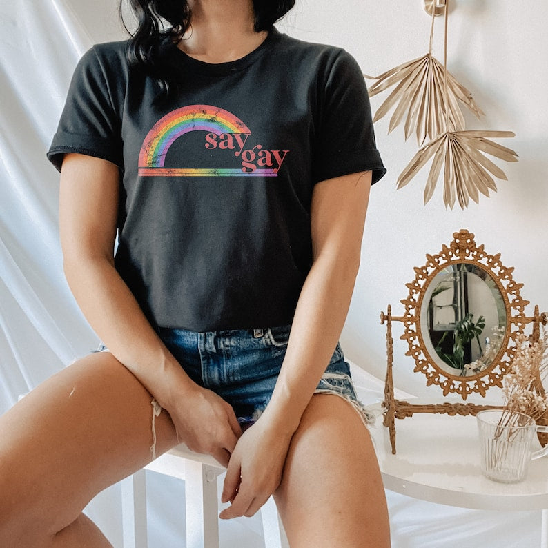 Say Gay Tshirt/ Ally Shirt/ LGBTQ/ Trans Youth/ Pride T Shirt/ Pride Shirt/ Do Say Gay