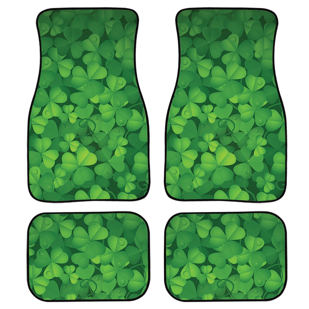 Irish Clover St. Patrick''S Day Print Front And Back Car Floor Mats/ Front Car Mat