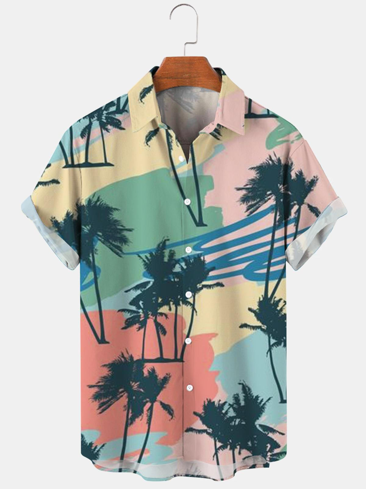 Hawaiian Aoconut Tree Men''s hawaiian Shirts
