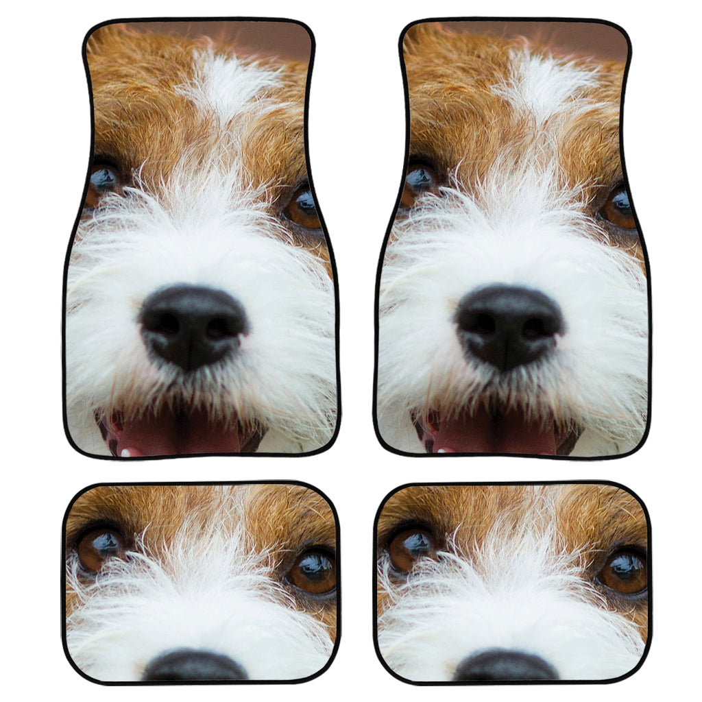 Jack Russell Terrier Portrait Print Front And Back Car Floor Mats/ Front Car Mat
