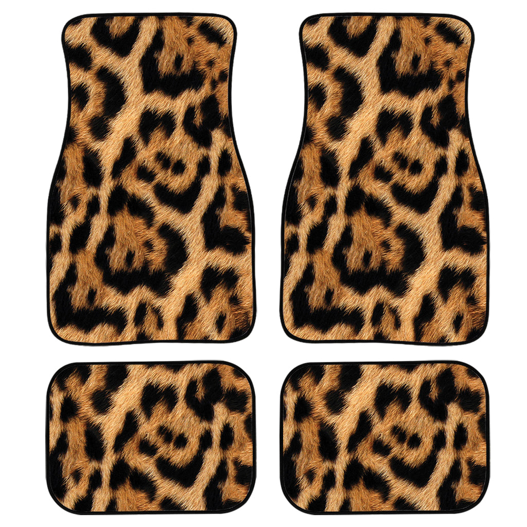 Jaguar Fur Pattern Print Front And Back Car Floor Mats/ Front Car Mat