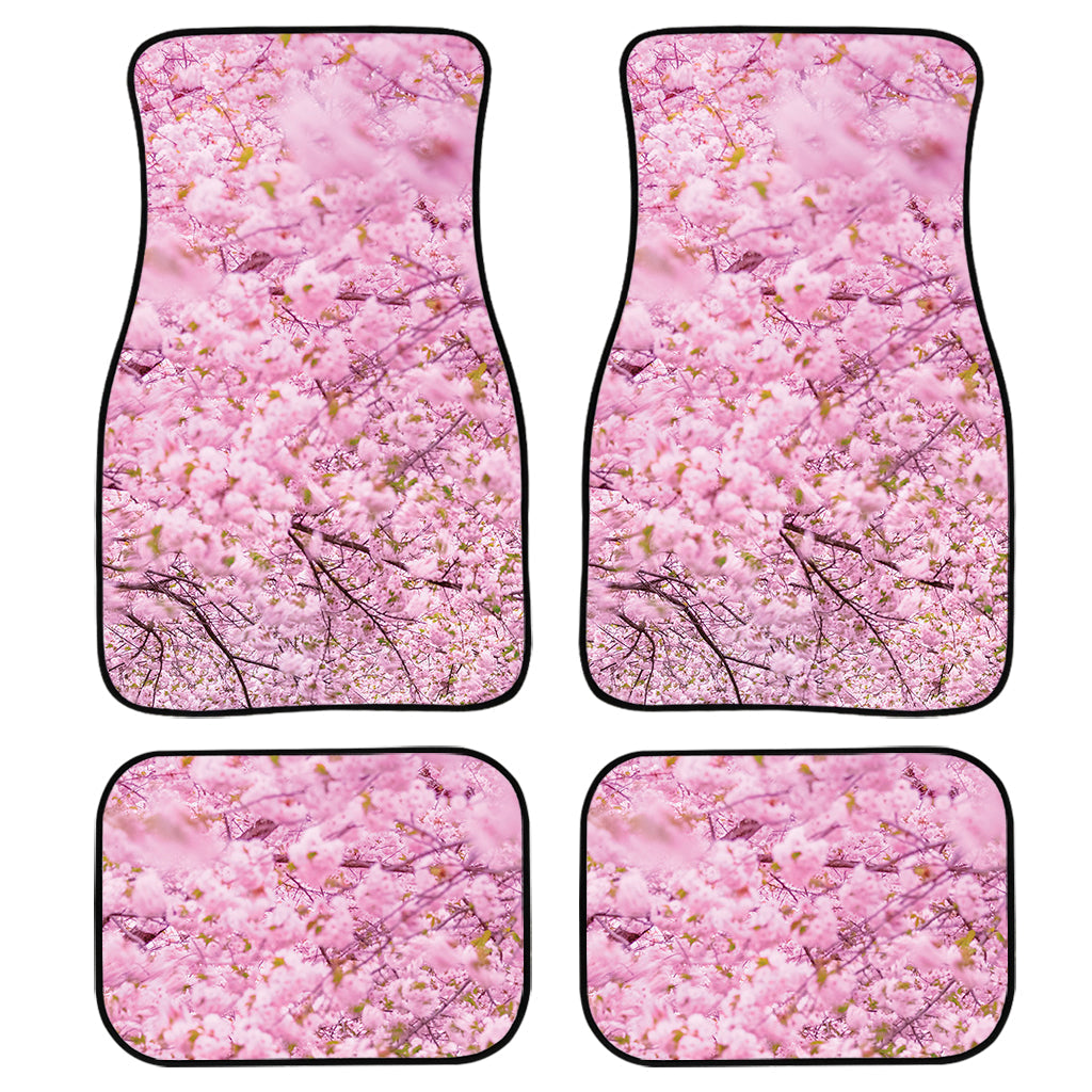 Japanese Cherry Blossom Tree Print Front And Back Car Floor Mats/ Front Car Mat