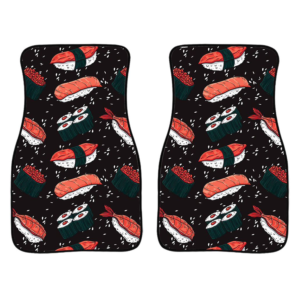 Japanese Sushi Pattern Print Front And Back Car Floor Mats/ Front Car Mat