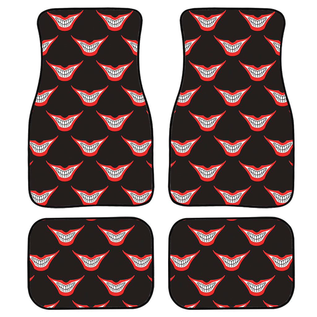 Joker Smile Pattern Print Front And Back Car Floor Mats/ Front Car Mat