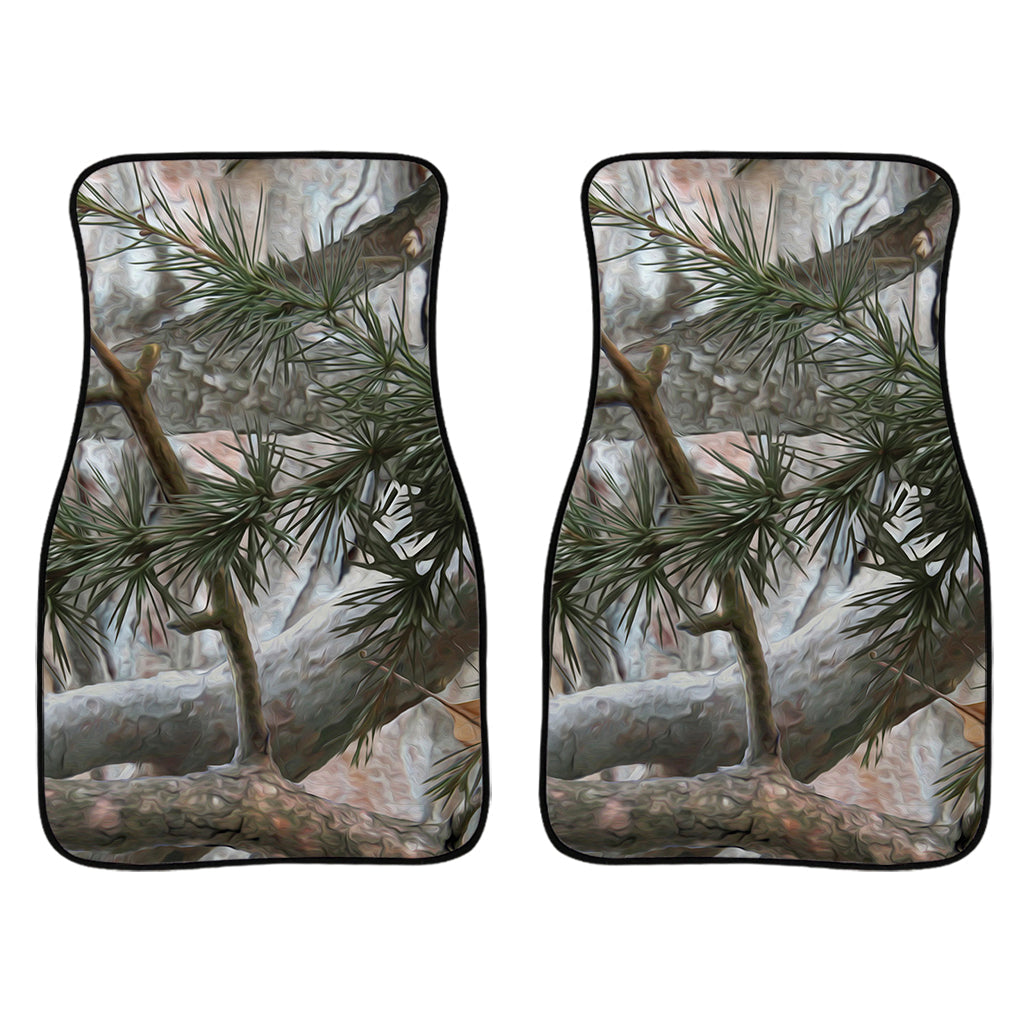 Jungle Hunting Camouflage Print Front And Back Car Floor Mats/ Front Car Mat