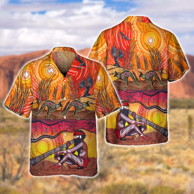 Indigenous Art 2022 Hawaiian Shirt/ Hippie Hawaiian Shirt