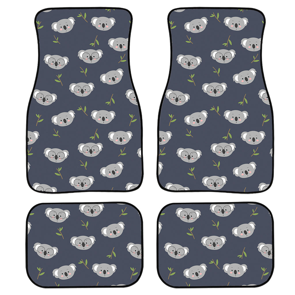 Koala Bear Pattern Print Front And Back Car Floor Mats/ Front Car Mat
