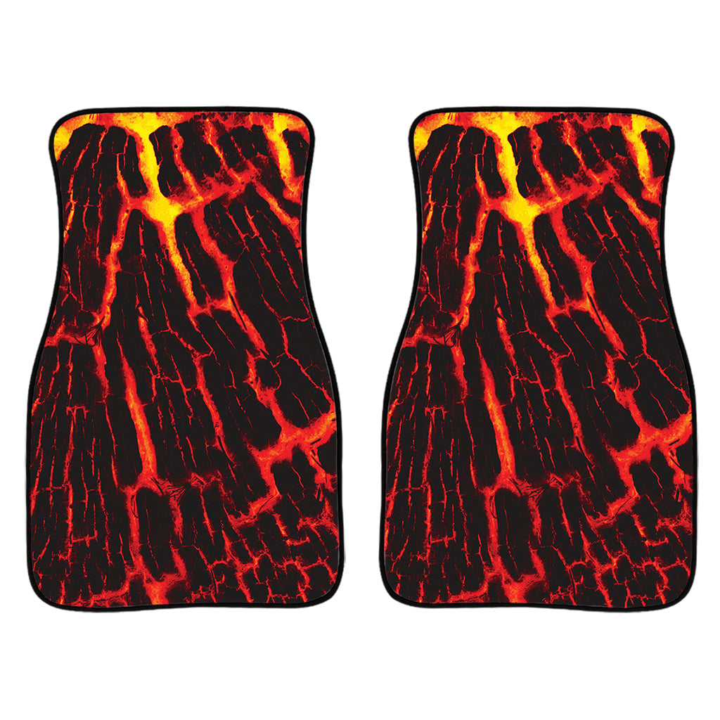 Lava Burning Print Front And Back Car Floor Mats/ Front Car Mat