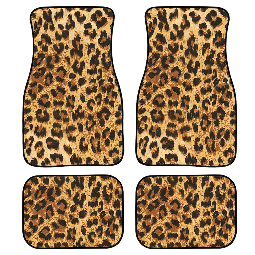Leopard Pattern Print Front And Back Car Floor Mats/ Front Car Mat