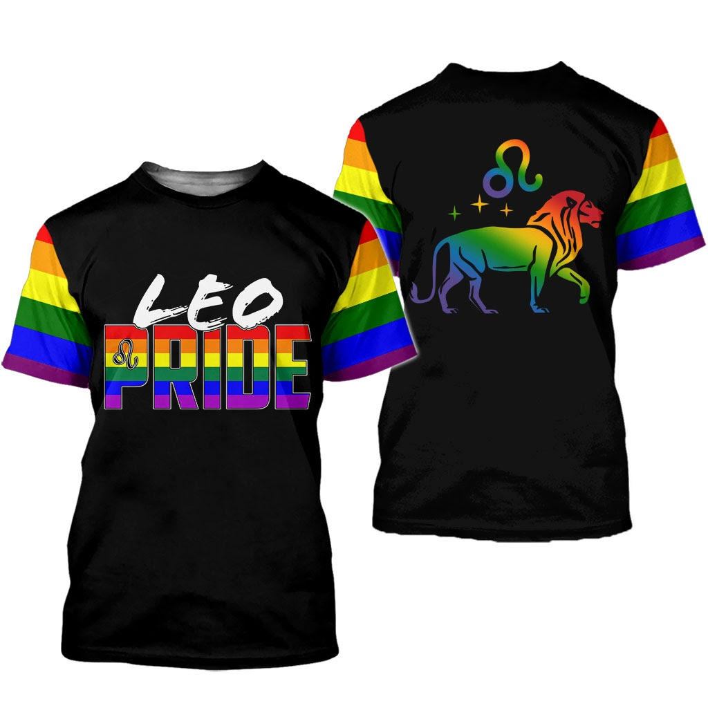 Leo Shirts/ Pride Lion Shirt For Pride Month/ Gift On Pride Month/ Gay Pride Shirt