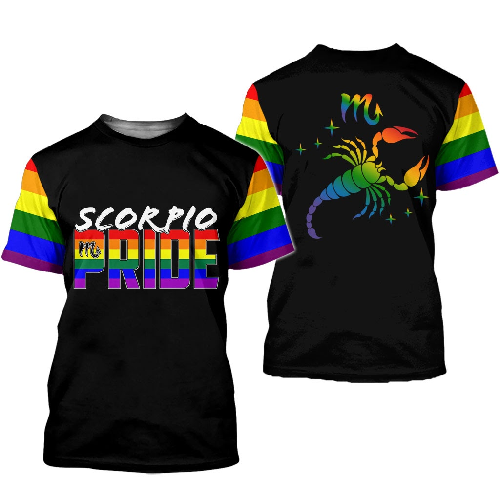 Pride Scorpio Shirt/ LGBT Pride Scorpio Shirts/ Gay Pride Shirt