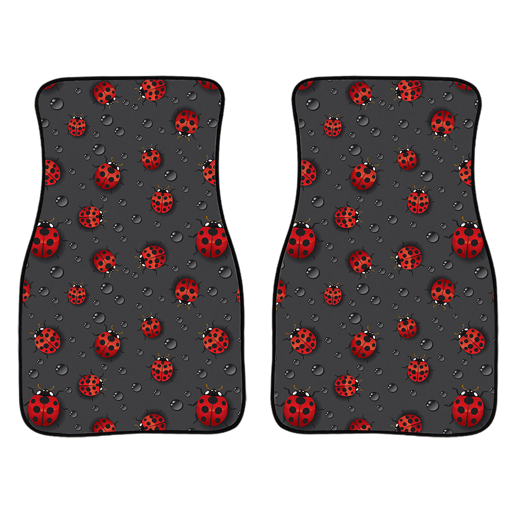 Little Ladybird Pattern Print Front And Back Car Floor Mats/ Front Car Mat