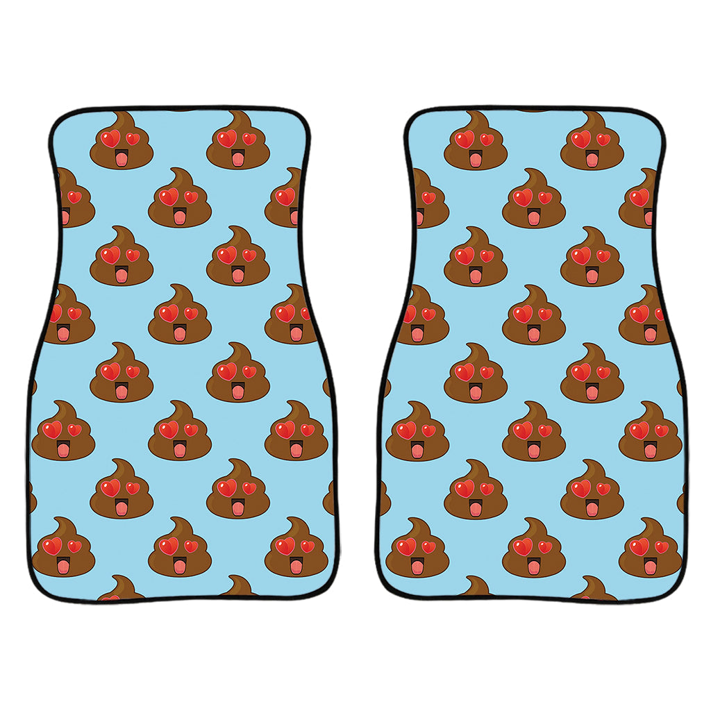 Lovely Poop Pattern Print Front And Back Car Floor Mats/ Front Car Mat
