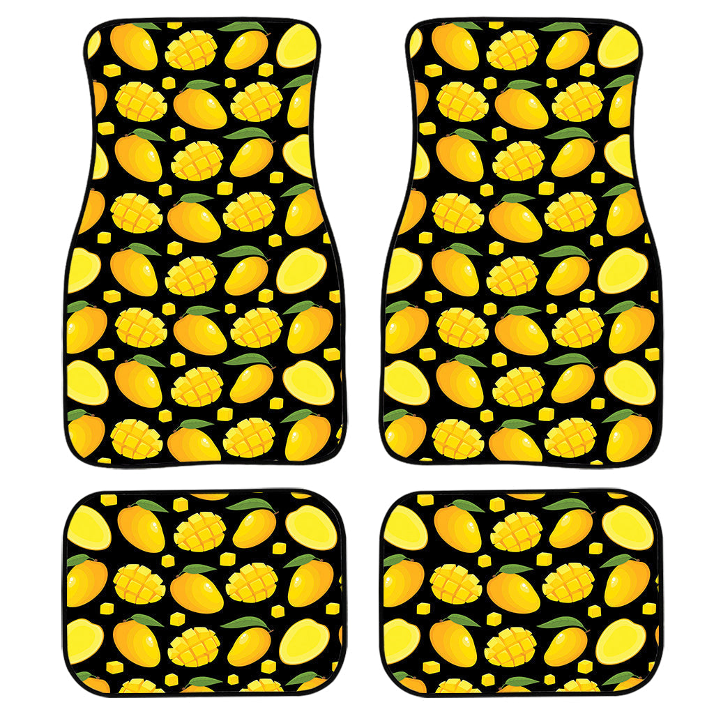 Mango Pattern Print Front And Back Car Floor Mats/ Front Car Mat