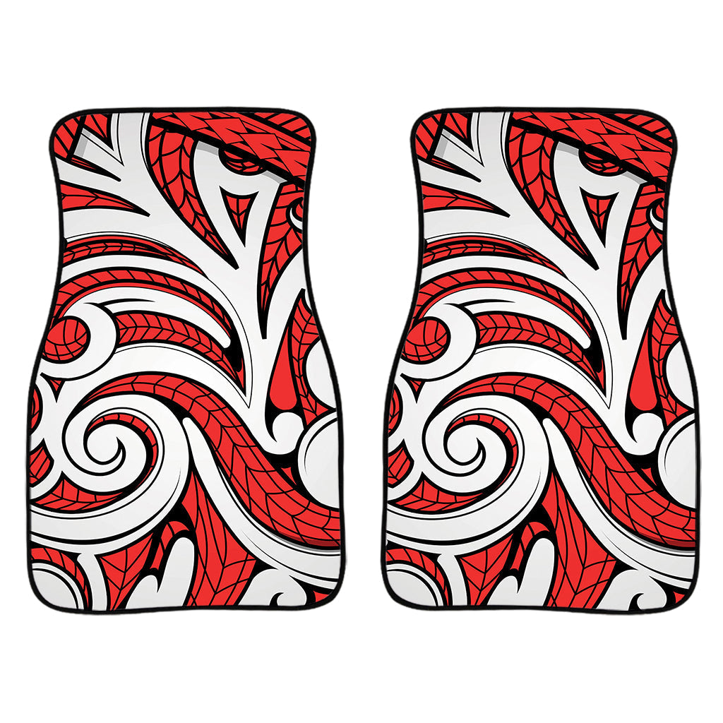Maori Kowhaiwhai Tribal Polynesian Print Front And Back Car Floor Mats/ Front Car Mat
