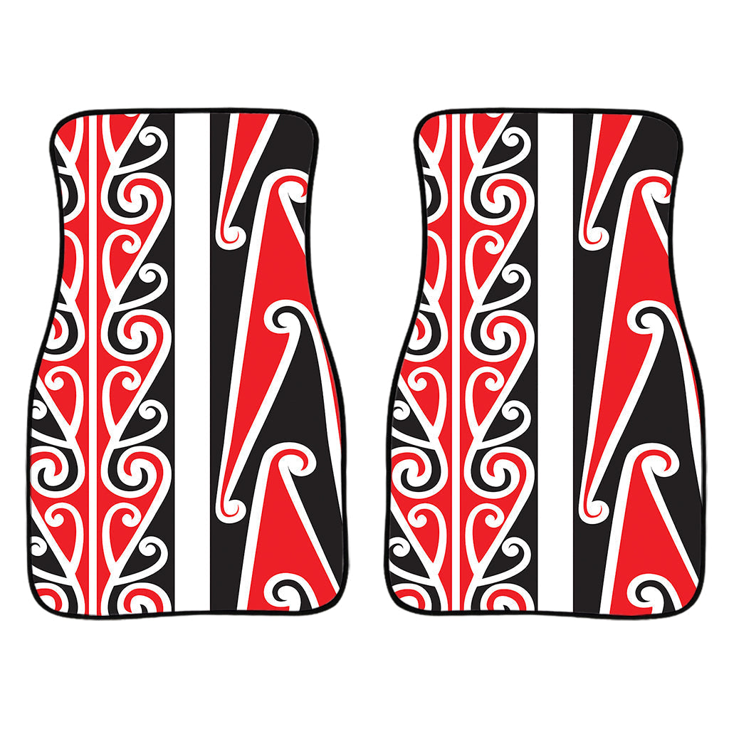 Maori Tribal Print Front And Back Car Floor Mats/ Front Car Mat