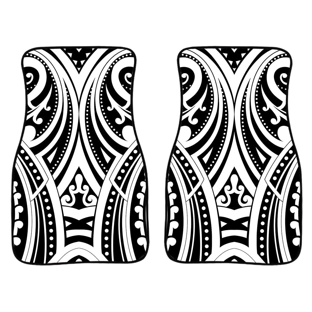Maori Tribal Tattoo Pattern Print Front And Back Car Floor Mats/ Front Car Mat