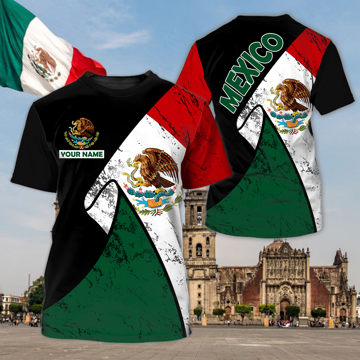 Personalized 3D all over print mexico shirt/ Mexico t shirt/ Mexico Shirts