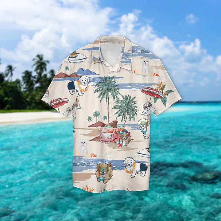 Matipoo Summer Beach Hawaiian Shirt/ Hawaiian Shirts for Men women Short Sleeve Aloha Beach Shirt