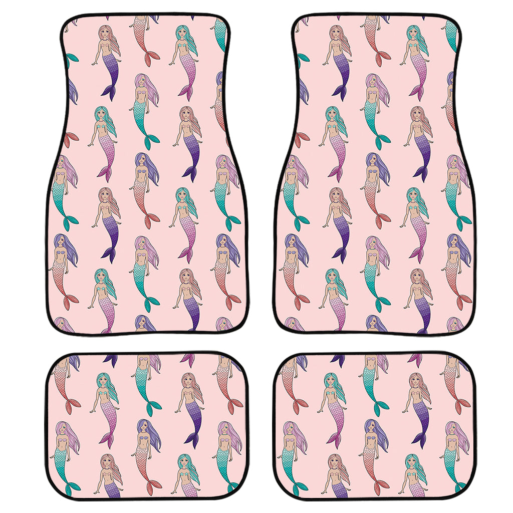 Mermaid Girls Pattern Print Front And Back Car Floor Mats/ Front Car Mat