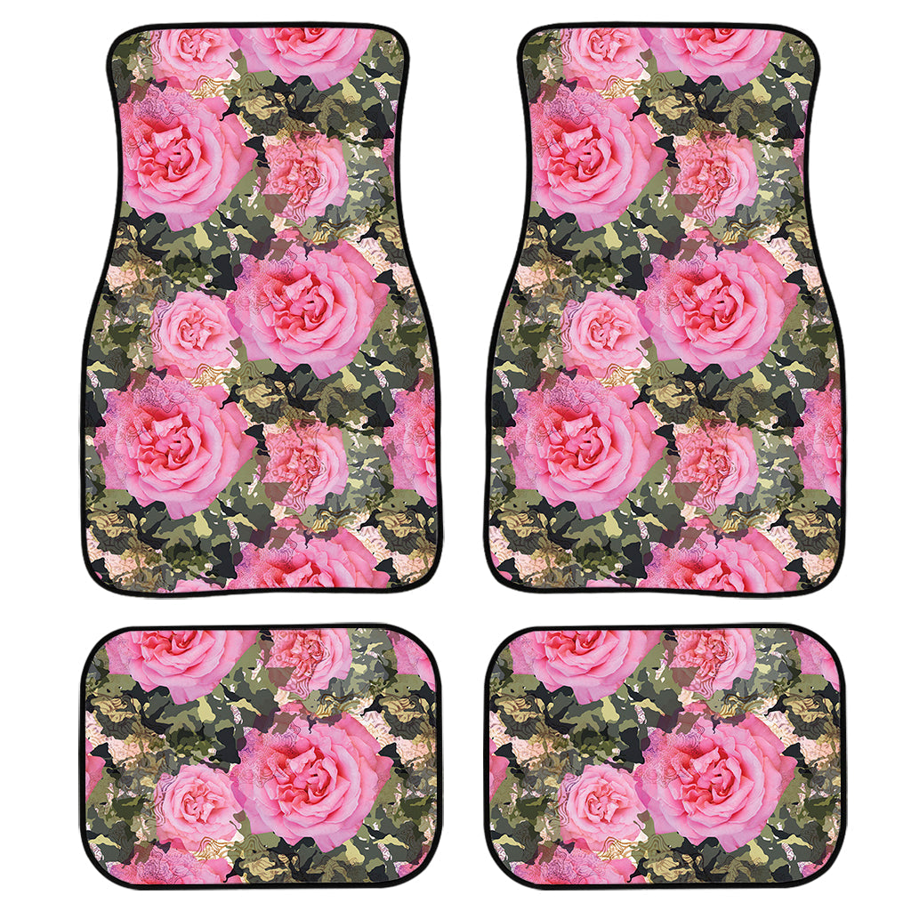 Military Camouflage Flower Pattern Print Front And Back Car Floor Mats/ Front Car Mat