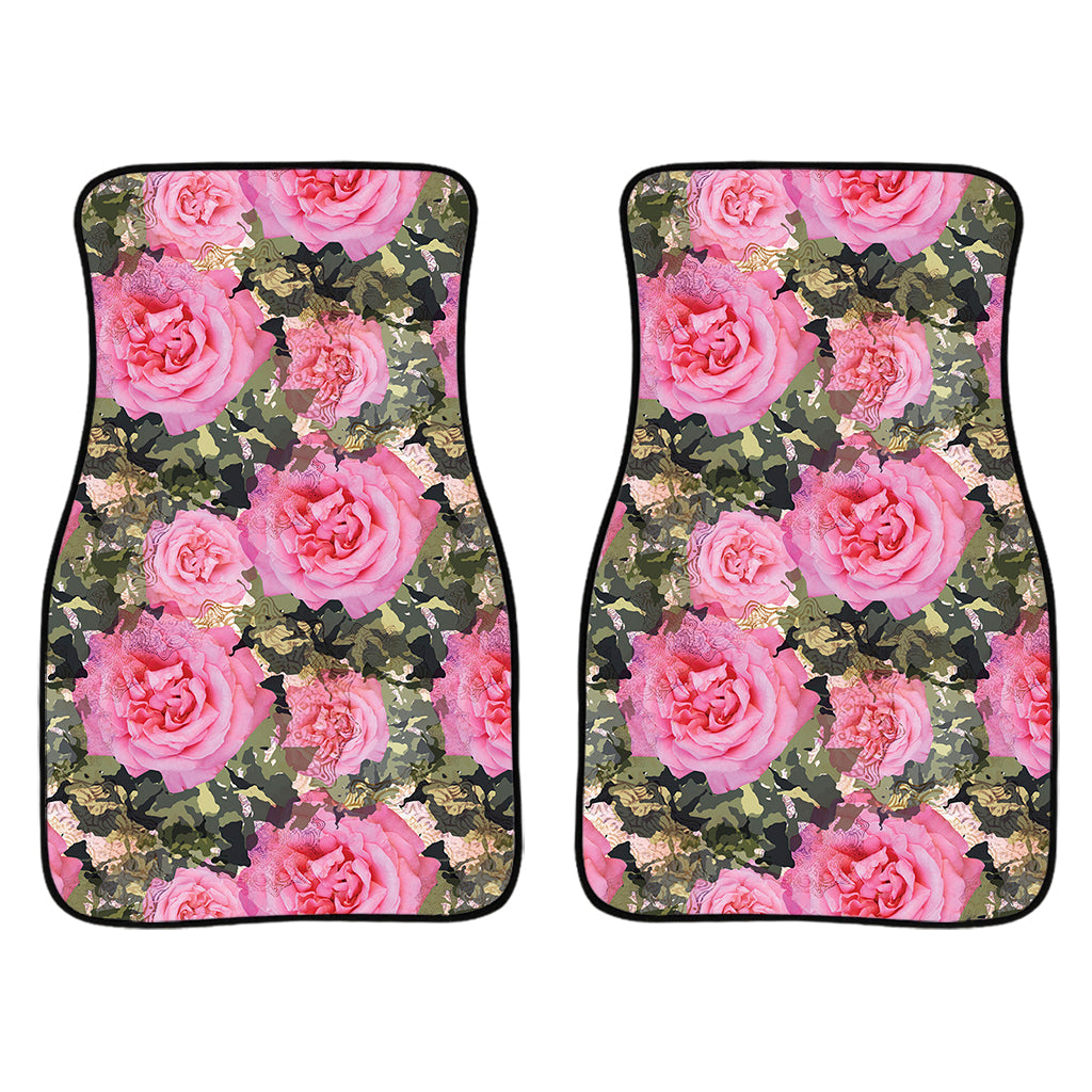 Military Camouflage Flower Pattern Print Front And Back Car Floor Mats/ Front Car Mat
