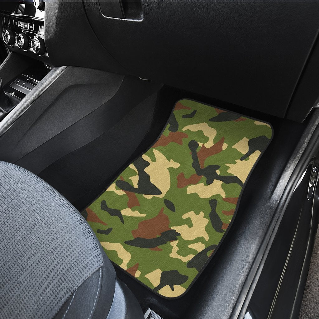 Military Camouflage Print Front And Back Car Floor Mats/ Front Car Mat