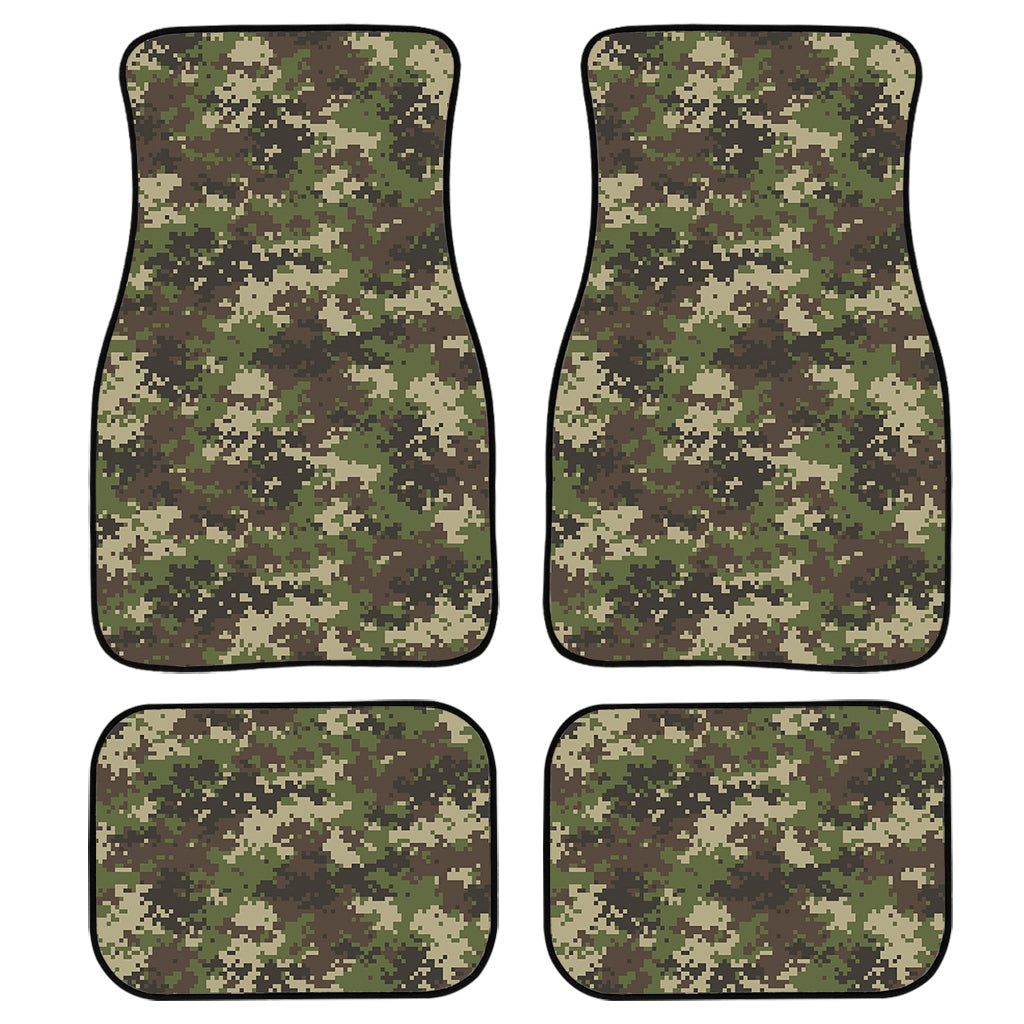 Military Digital Camo Pattern Print Front And Back Car Floor Mats/ Front Car Mat