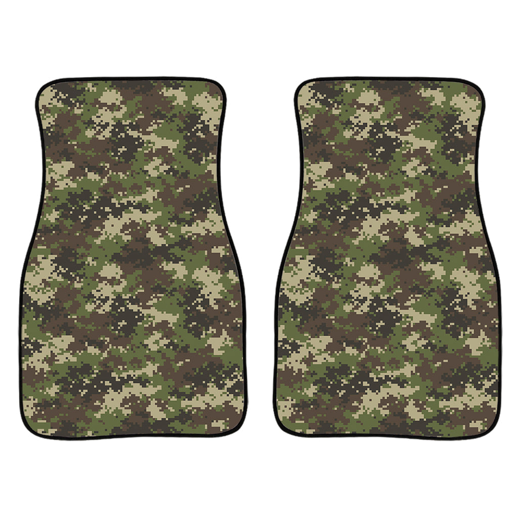 Military Digital Camo Pattern Print Front And Back Car Floor Mats/ Front Car Mat