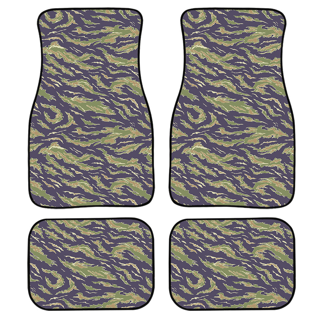 Military Tiger Stripe Camouflage Print Front And Back Car Floor Mats/ Front Car Mat