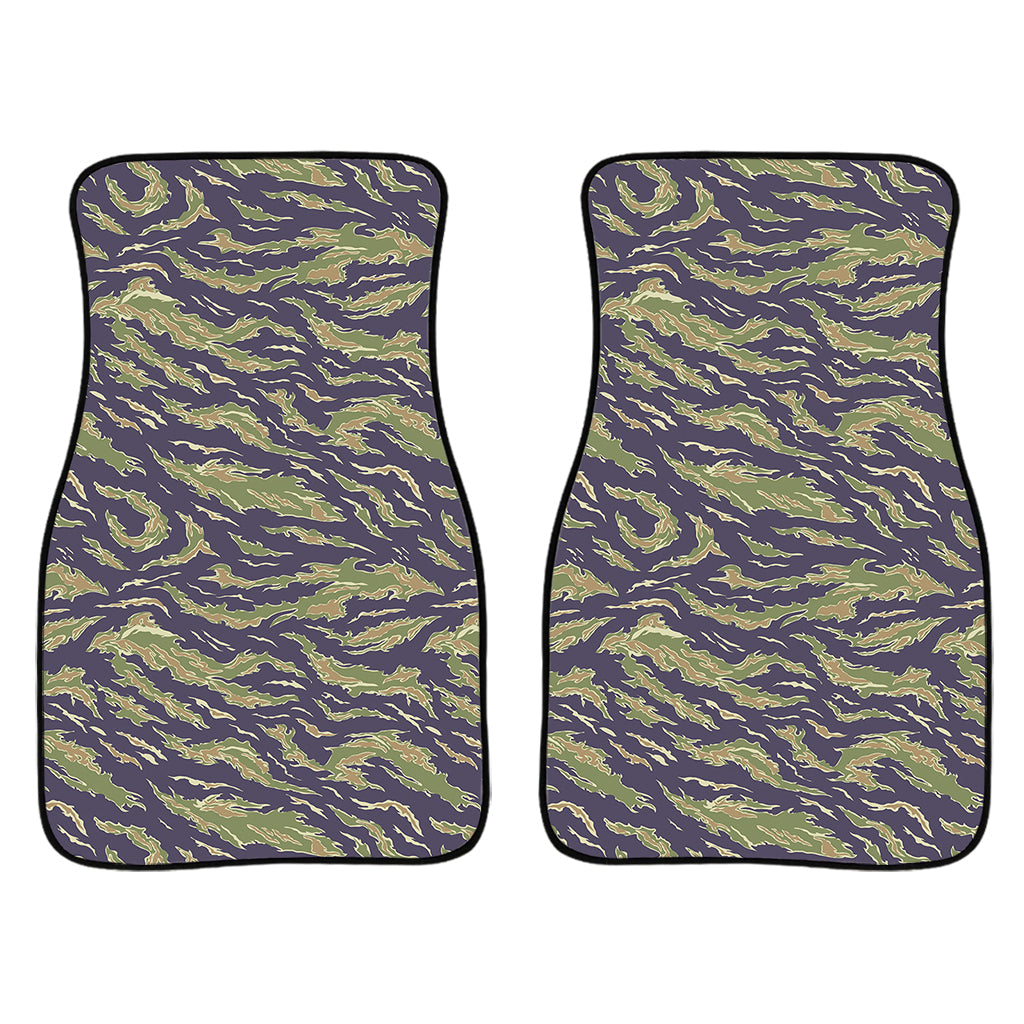 Military Tiger Stripe Camouflage Print Front And Back Car Floor Mats/ Front Car Mat