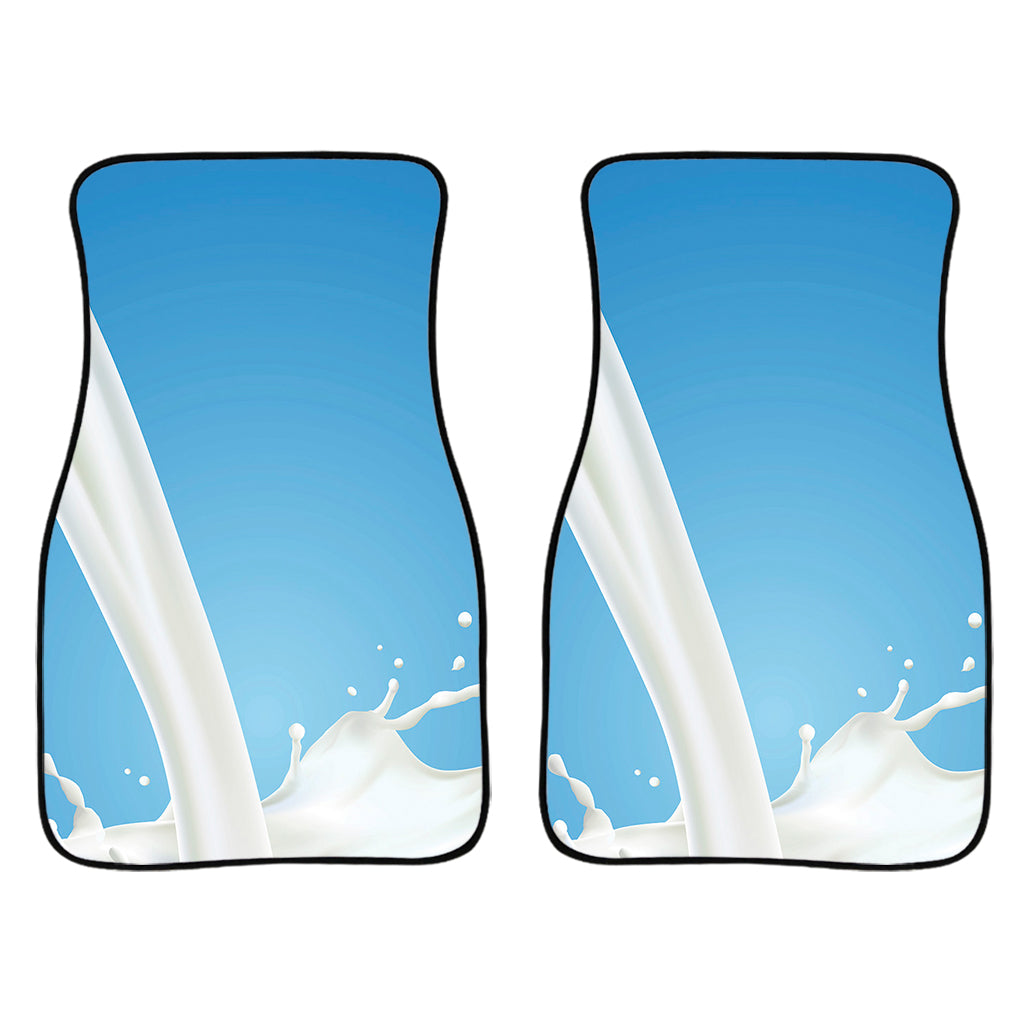 Milk Splash Print Front And Back Car Floor Mats/ Front Car Mat