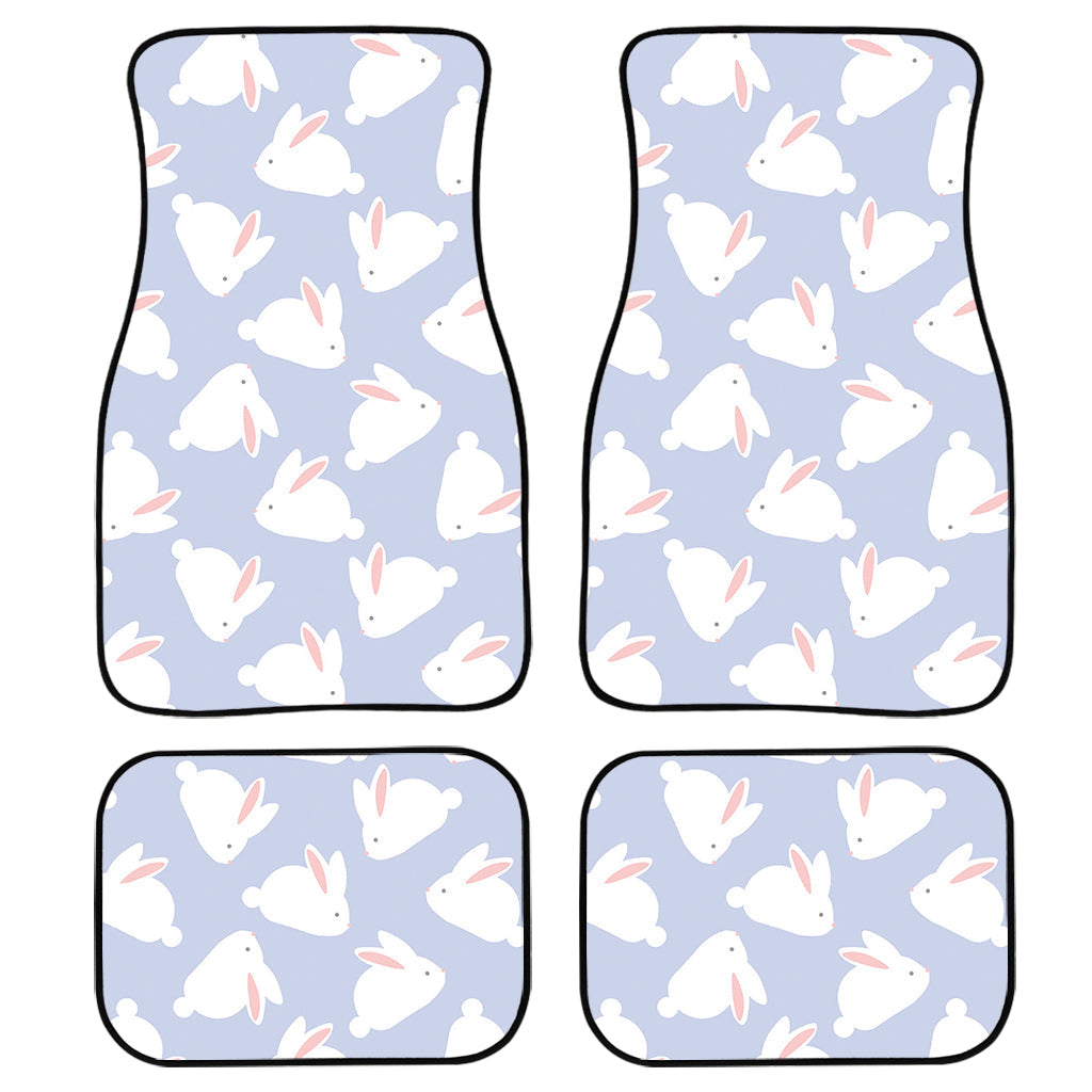 Mini Rabbit Pattern Print Front And Back Car Floor Mats/ Front Car Mat