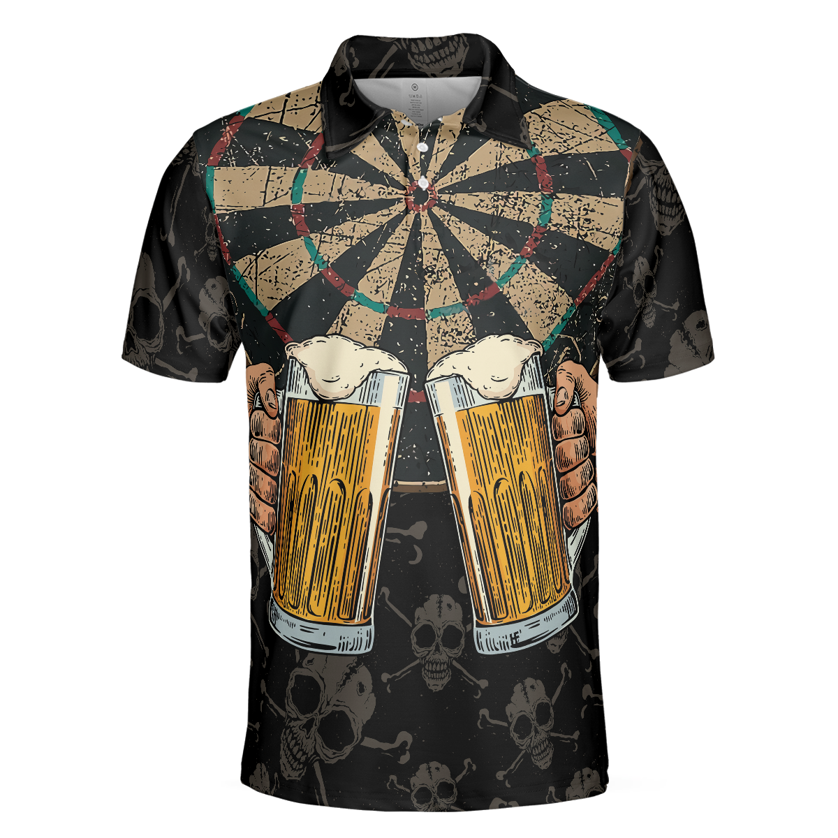 Dart Polo Shirt Dart Shirt For Men/ Best Gift For Dart Player/ Darts Polo Shirt For Hot Weather