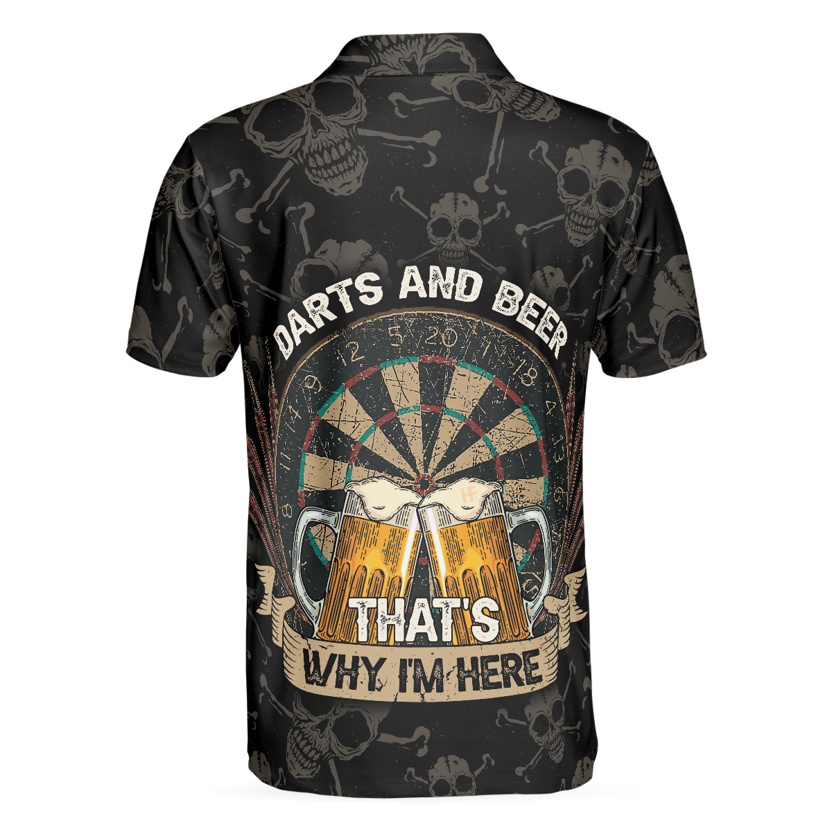 Dart Polo Shirt Dart Shirt For Men/ Best Gift For Dart Player/ Darts Polo Shirt For Hot Weather