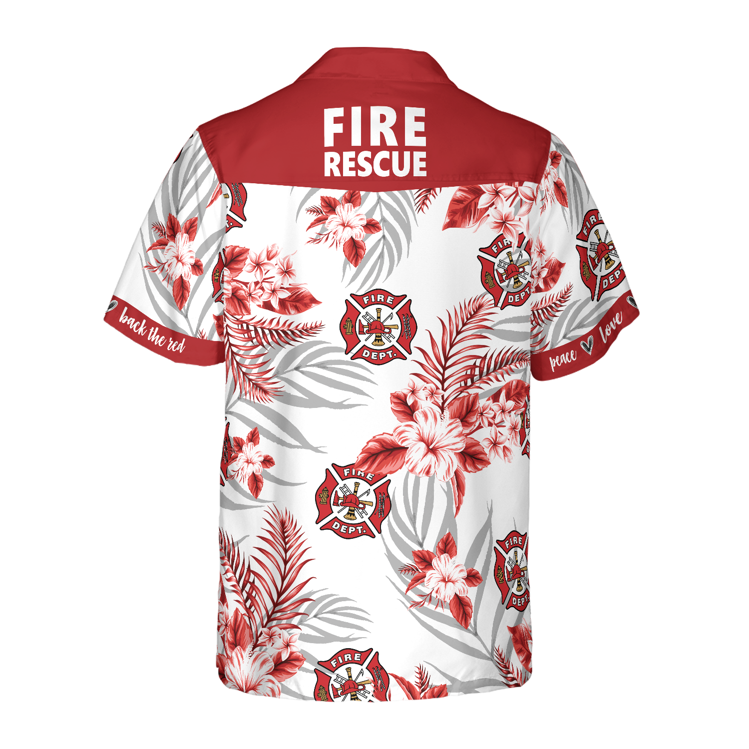 Firefighter Fire Rescue Hawaiian Shirt/ Gift for Firefighter