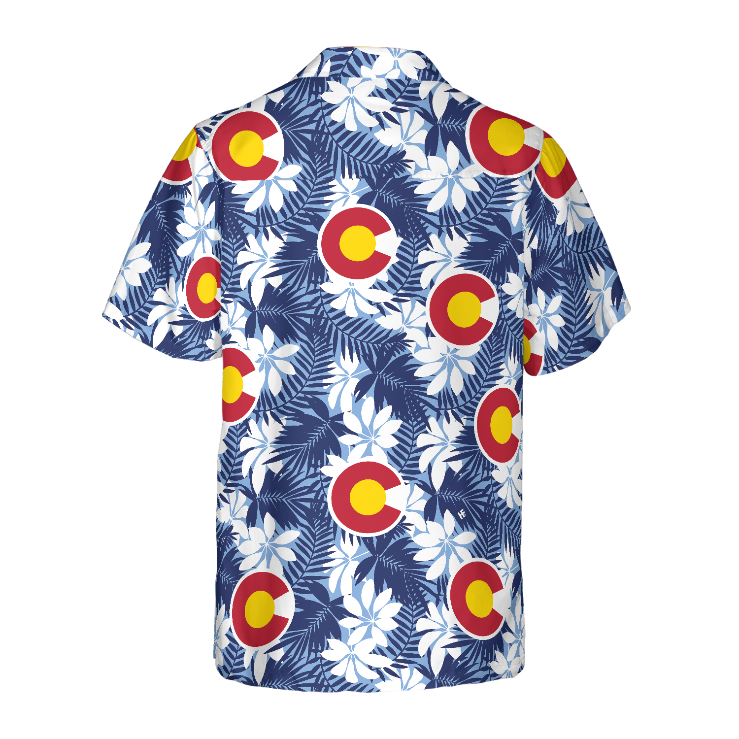 Colorado Flag Seamless Pattern USA Hawaiian Shirt for men and women