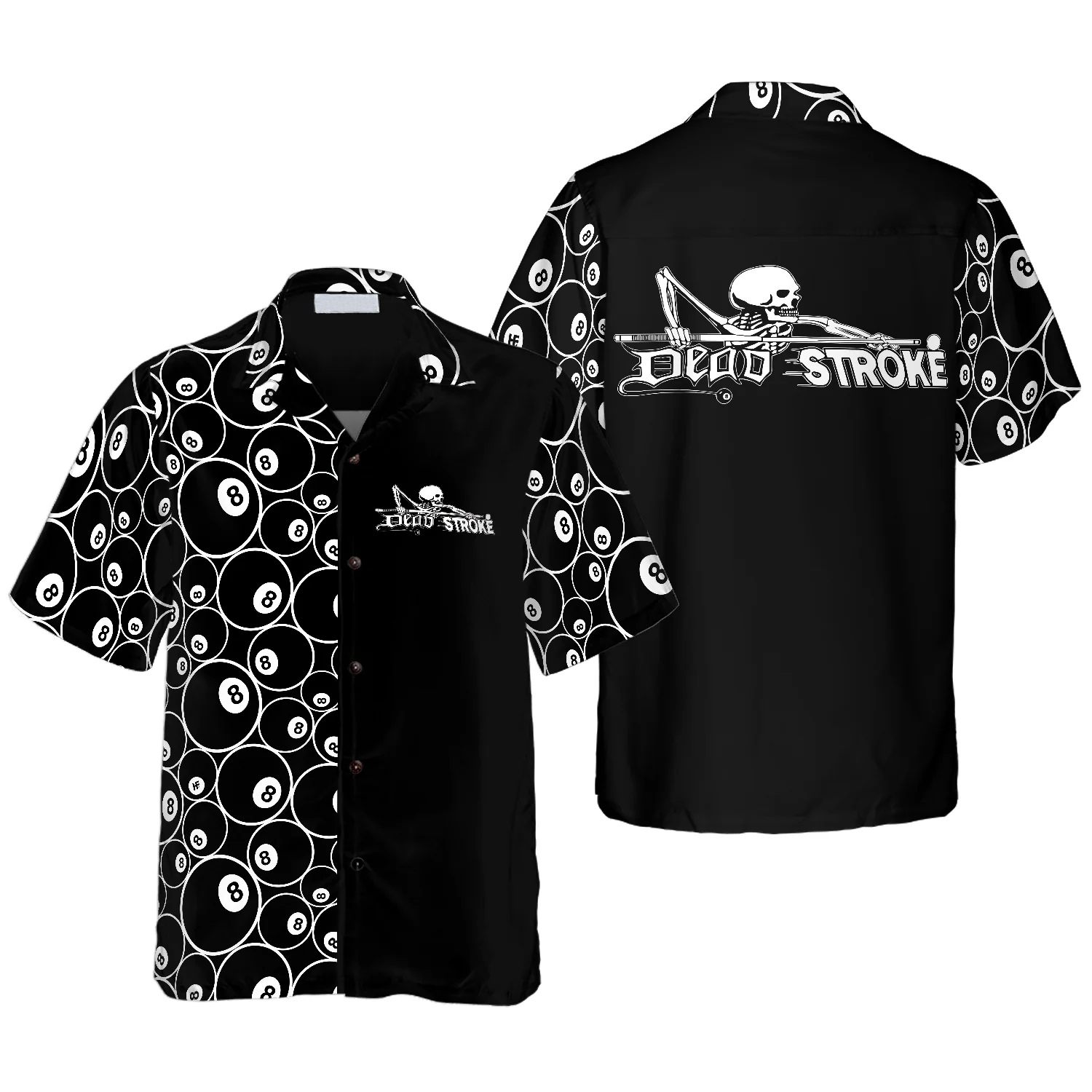 3D All Over Print Billiard Dead Stroke Hawaiian Shirt/ Cool Gift Shirt for Billiard Player