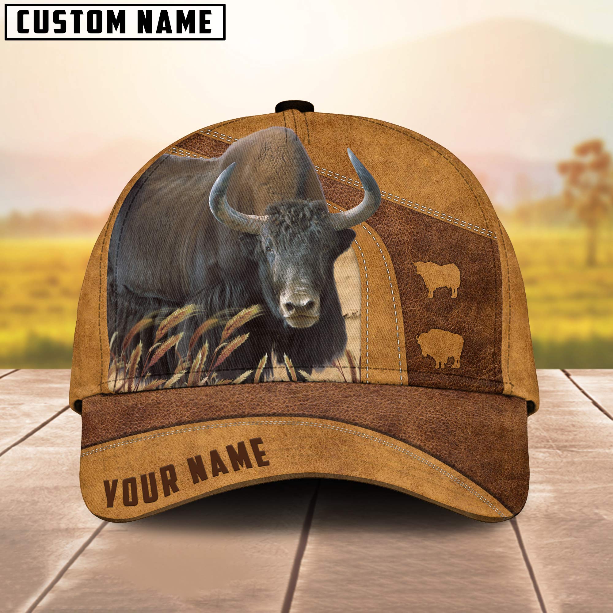 Yak Cattle Custom Name Cap/ Cattle Hat/ Farm Baseball Hat/ Cap Hat For Farmer Farm Lover
