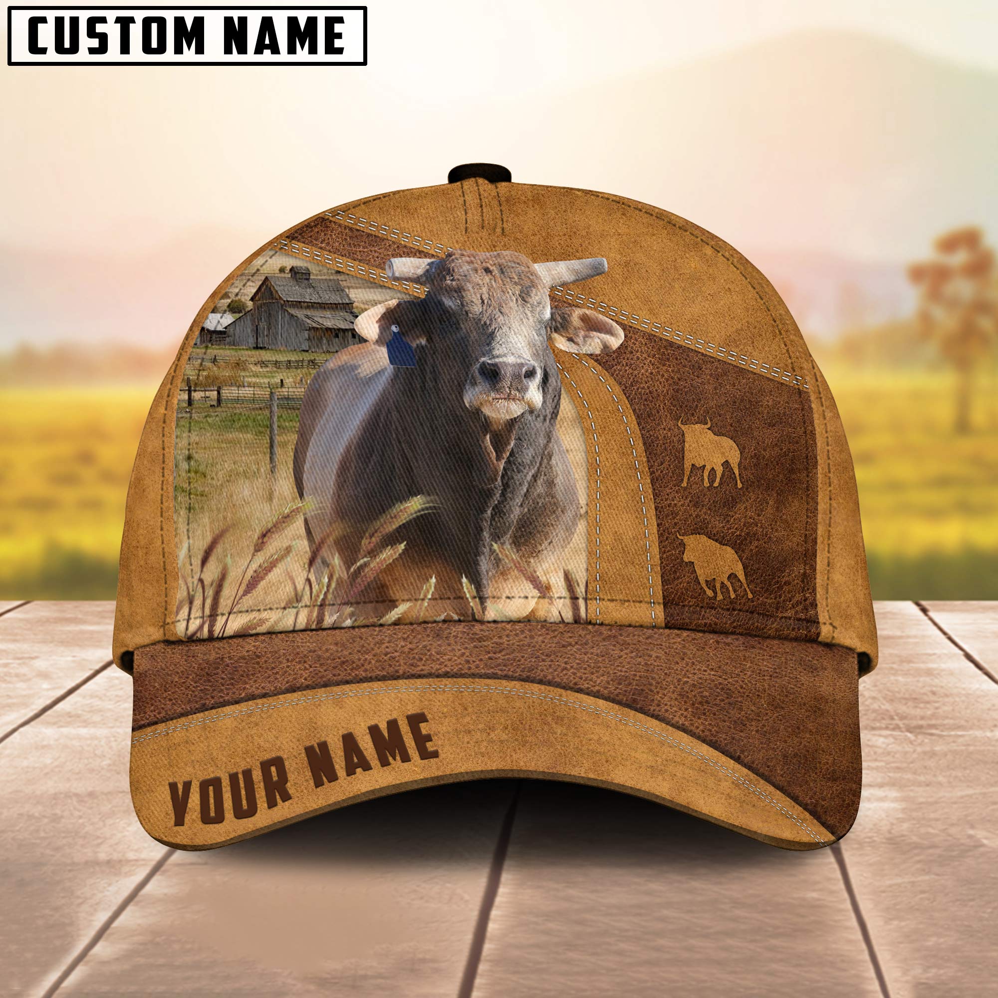 Bucking Bull Custom Name Cap/ Cattle Hat/ Farm Baseball Hat/ Cap Hat For Farmer Farm Lover